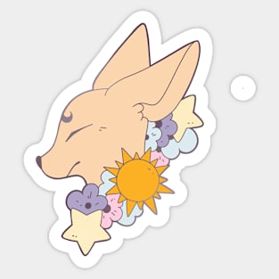 Summer Fox Sticker